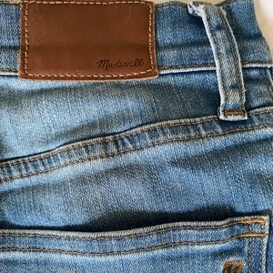 Madewell skinny slightly distressed jean